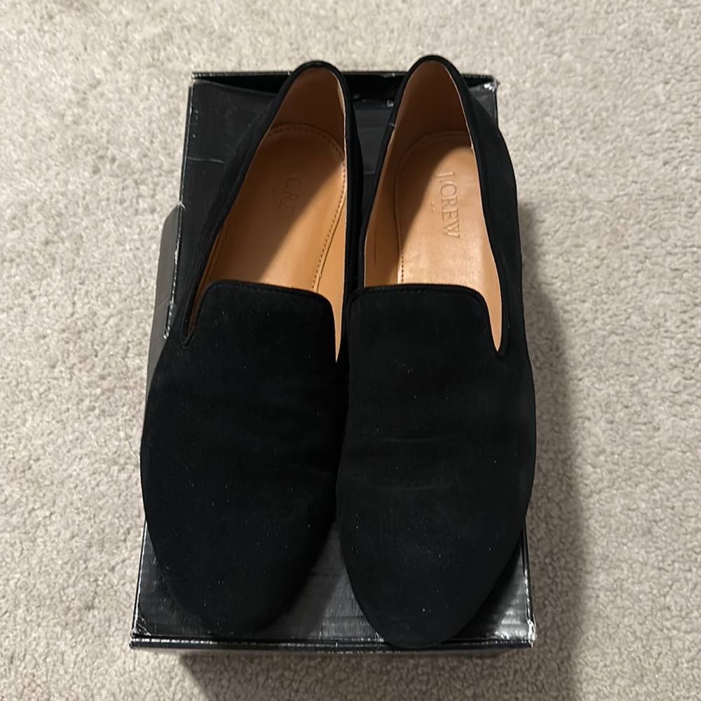 J Crew Suede Loafers Size 8